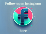 linked facebook logo image in pink and teal colour that redirects to eyediology's facebook page
